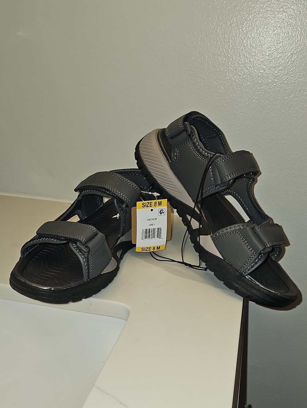 Eddie Bauer Men's Anchor Water/Casual Sandal In Gray. NWT.